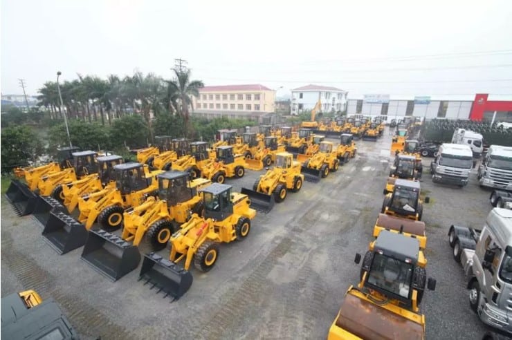 Máy xúc lật (mini) Hải Âu gắp gỗ, gắp rác, xúc nông sản